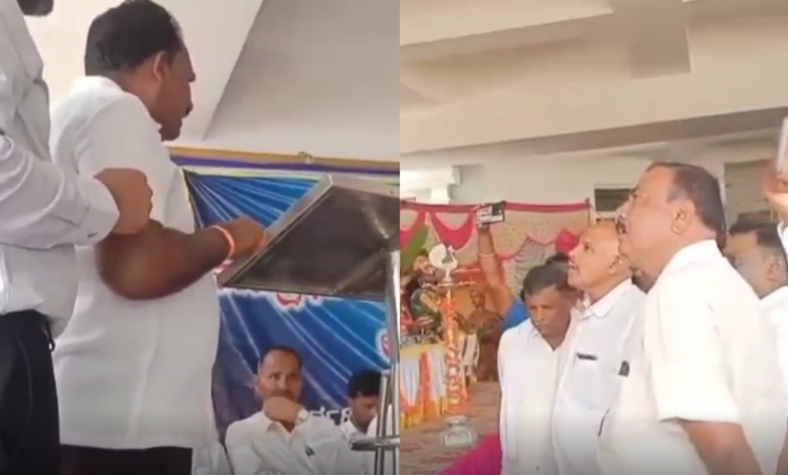 ತುಮಕೂರನಲ್ಲಿ ಕಾಂಗ್ರೆಸ್-ಜೆಡಿಎಸ್ ಮುಖಂಡರ ನಡುವೆ ಕಿರಿಕ್! ತುಮಕೂರನಲ್ಲಿ ಕಾಂಗ್ರೆಸ್-ಜೆಡಿಎಸ್ ಮುಖಂಡರ ನಡುವೆ ಕಿರಿಕ್!