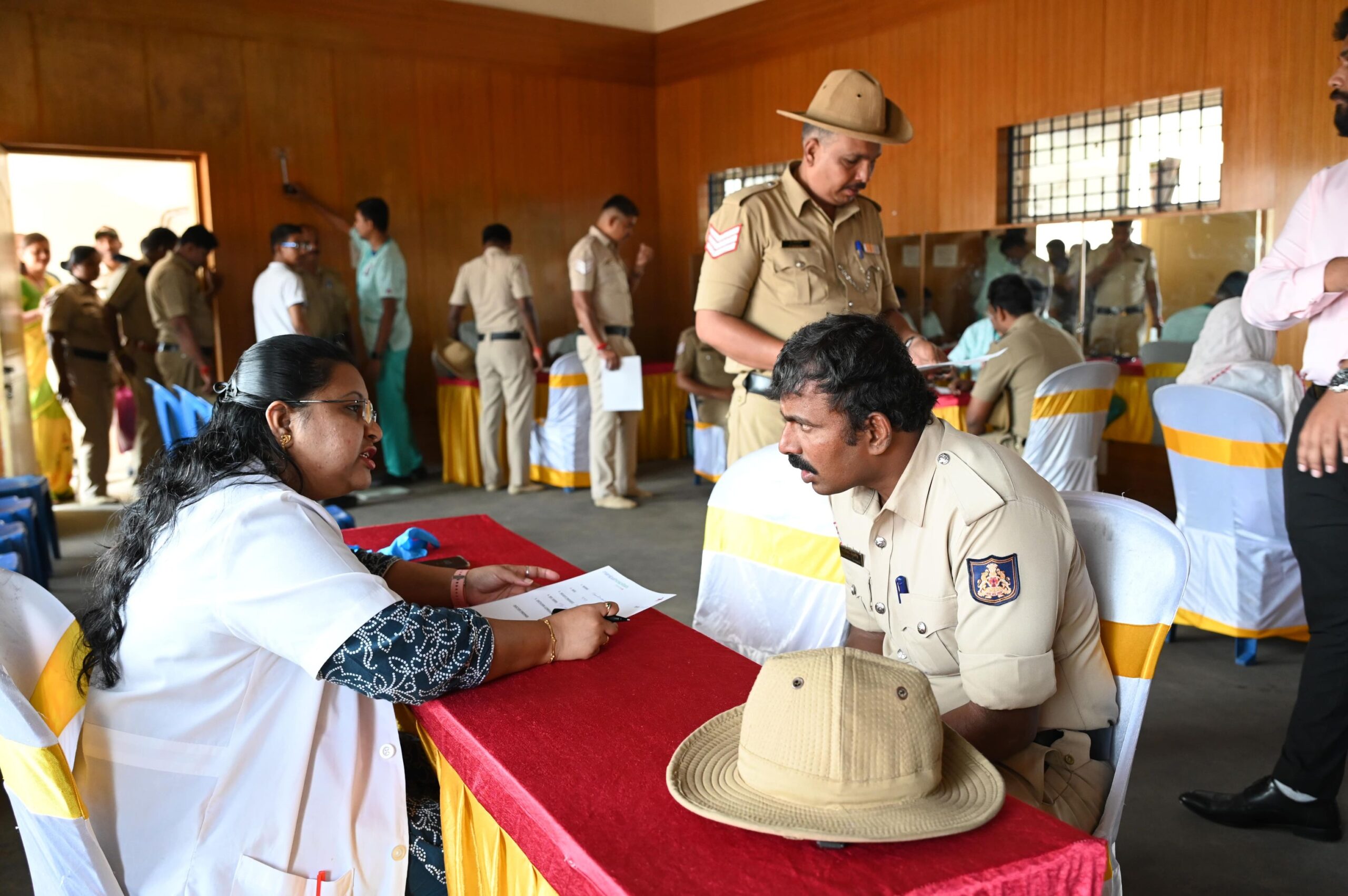 ಪೊಲೀಸ್ ಸಿಬ್ಬಂದಿಗೆ ಉಚಿತ ಆರೋಗ್ಯ ತಪಾಸಣೆ