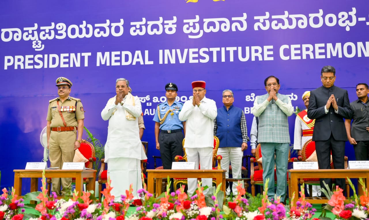 ಶಾಂತಿ ಸುರಕ್ಷತೆ, ಕಾಪಾಡಲು ಪೊಲೀಸರ ಪಾತ್ರ ಮಹತ್ತರವಾದದ್ದು- ರಾಜ್ಯಪಾಲ ಥಾವರ್ ಚಂದ್ ಗೆಹ್ಲೋಟ್