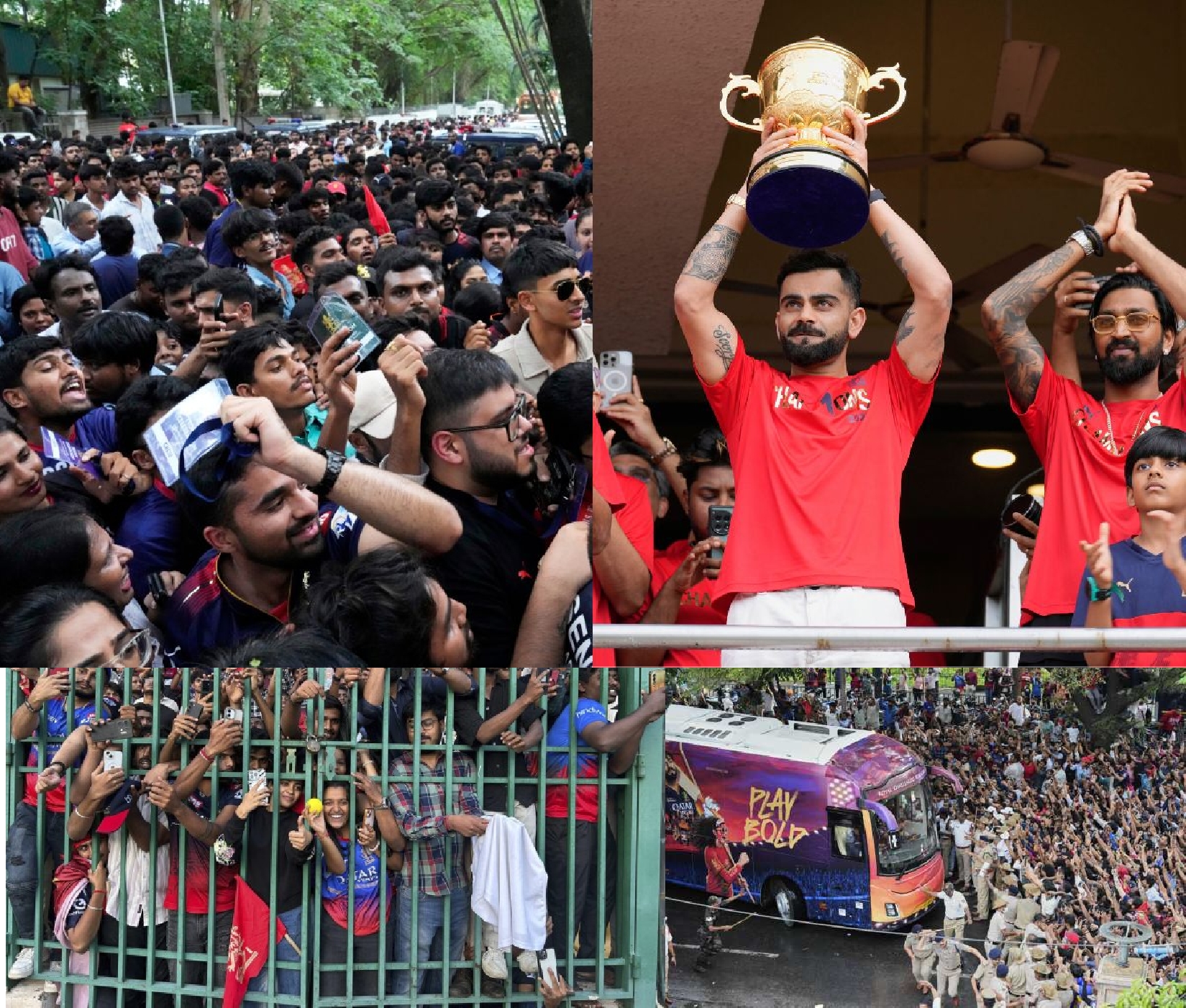 ಚಿನ್ನಸ್ವಾಮಿ ಕಾಲ್ತುಳಿತ ಪ್ರಕರಣ: RCB ಐತಿಹಾಸಿಕ ಗೆಲುವಿನ ಸಂತೋಷದ ಕ್ಷಣ ದುರಂತವಾಯ್ತು: ಕೊಹ್ಲಿ ಟ್ವೀಟ್ ಚಿನ್ನಸ್ವಾಮಿ ಕಾಲ್ತುಳಿತ ಪ್ರಕರಣ: RCB ಐತಿಹಾಸಿಕ ಗೆಲುವಿನ ಸಂತೋಷದ ಕ್ಷಣ ದುರಂತವಾಯ್ತು: ಕೊಹ್ಲಿ ಟ್ವೀಟ್