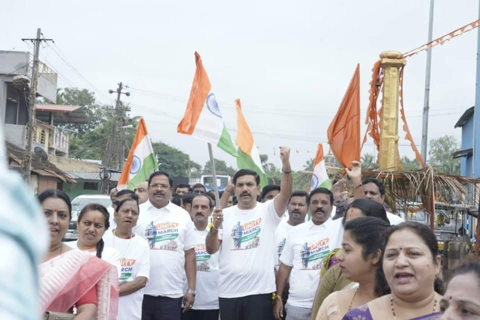 ಶಿಕಾರಿಪುರ: ಆತ್ಮನಿರ್ಭರ ಭಾರತಕ್ಕಾಗಿ ಏಕತಾ ನಡಿಗೆ